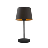 Lampy stojące - Czarna lampka nocna do sypialni SIENA GOLD - miniaturka - grafika 1
