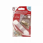 Pasmanteria - Napy metalowe Wuk złote 15mm + napownica - miniaturka - grafika 1