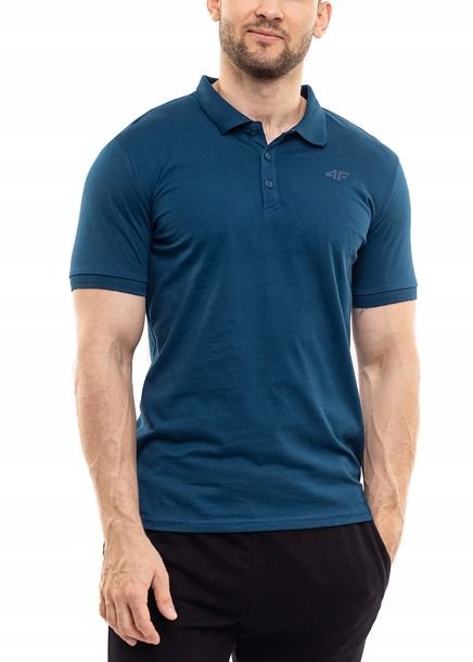 Koszulka Męska 4F T-shirt Bluzka Polówka Sportowa Treningowa Bawełna r. S