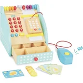 Zabawy w naśladowanie dorosłych - Vilac Drewniana kolorowa Kasa sklepowa dla dzieci - miniaturka - grafika 1