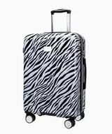 Walizki - PUCCINI Średnia walizka w zebrę - miniaturka - grafika 1