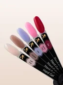 Żele do paznokci - F.O.X Hard gel Red, 15 ml - miniaturka - grafika 1