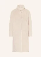 Płaszcze damskie - Lilienfels Płaszcz Ze Sztucznego Futra beige - miniaturka - grafika 1