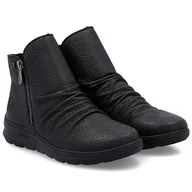 Botki damskie - Botki damskie wodoodporne Rieker Z0056-00 BLACK R.37 - miniaturka - grafika 1