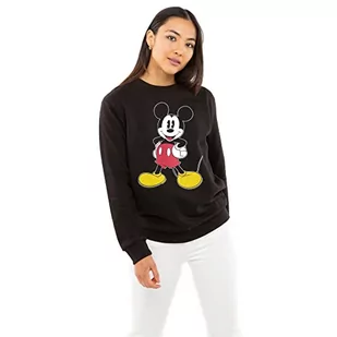 DISNEY Damska bluza Mickey, czarna, S - Bluzy damskie - miniaturka - grafika 1