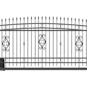 Ogrodzenia - Polbram Brama przesuwna bez przeciwwagi Verona 4x1,6 m lewa automat antracytowa - miniaturka - grafika 1