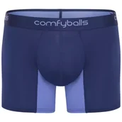 Bielizna sportowa męska - COMFYBALLS Bokserki do biegania LONG PERFORMANCE Ocean Blue - miniaturka - grafika 1