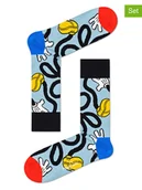Skarpetki męskie - Happy Socks Skarpety (2 pary) w kolorze błękitnym ze wzorem - miniaturka - grafika 1