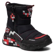 Śniegowce damskie - Śniegowce SKECHERS - Cuboforce 402198L/BKRD Black/Red - miniaturka - grafika 1