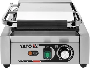 YATO YG-04555 GRILL KONTAKTOWY RYFLOWANY 32 CM 1,8 KW YG-04555 - Piece, kotły  i płyty grzejne gastronomiczne - miniaturka - grafika 1
