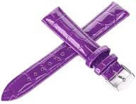 Akcesoria do smartwatchy - Skórzany pasek do zegarka Connect C11 12 mm fioletowy . - miniaturka - grafika 1