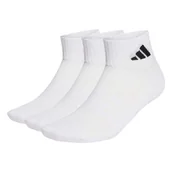 Skarpetki dla dzieci - Skarpetki adidas Cushioned Sportswear Ankle Socks 3 Pair Pack White/White/Black M - miniaturka - grafika 1