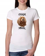 Koszulki i topy damskie - Damska Koszulka Cocker Spaniel Pies M 0918 - miniaturka - grafika 1