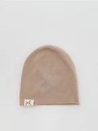 Czapki damskie - Reserved - Dzianinowa czapka z wiskozą - beżowy - miniaturka - grafika 1