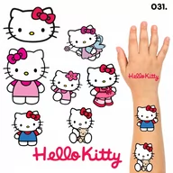 Zabawki kreatywne - TATUAŻE ZMYWALNE DLA DZIECI TYMCZASOWE HELLO KITTY - 8 EL. / 150 WZORÓW - miniaturka - grafika 1