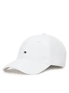 Czapki męskie - Tommy Hilfiger Czapka z daszkiem Flag Seersucker 6 Panel AM0AM13427 Biały - miniaturka - grafika 1