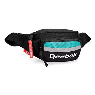 Reebok Andover Torba na pasek z kieszenią, Czarny, 35x13x5 cm, Poliester, czarny, Riñonera con Bolsillo, Torba na ramię z kieszenią - Torebki damskie - miniaturka - grafika 1