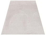 Dywany - Kremowy jednolity dywan w abstrakcyjny wzór P4-H97 - miniaturka - grafika 1