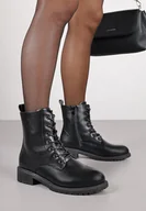 Botki damskie - Czarne Botki Workery w Klasycznym Stylu Sorrie - miniaturka - grafika 1