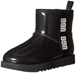 UGG Damskie klasyczne przezroczyste mini botki, Czarny, 42 EU - Botki damskie - miniaturka - grafika 1