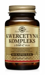 Solgar Kwercetyna Kompleks z Ester-C Plus - 100 kapsułek - Witaminy i minerały - miniaturka - grafika 1