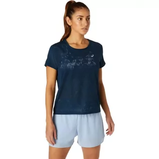 Koszulki i topy damskie - Koszulka Asics Ventilate SS Top W (kolor Granatowy, rozmiar XS) - grafika 1