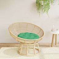 Poduszki na krzesła - vidaXL Okrągła poduszka, zielona, Ø 60 x11 cm, tkanina Oxford - miniaturka - grafika 1