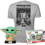 Figurki dla dzieci - SET FIGURA POP & TEE STAR WARS MANDALORIAN GROGU EXCLUSIVE - miniaturka - grafika 1