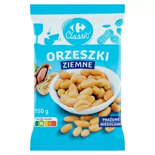 Carrefour Classic Orzeszki ziemne prażone niesolone 150 g - Orzeszki - miniaturka - grafika 1