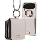Etui i futerały do telefonów - Etui RINGKE Signature Card Pocket do Samsung Galaxy Z Flip 4 Szary - miniaturka - grafika 1