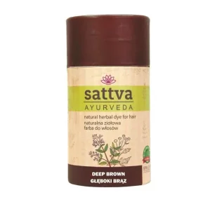 Natural Herbal Dye for Hair naturalna ziołowa farba do włosów Deep Brown 150g - Farby do włosów i szampony koloryzujące - miniaturka - grafika 1