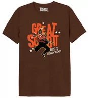 Koszulki męskie - bawełna dywizja koszulka męska, Melange Brown, XL - miniaturka - grafika 1