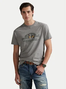 Polo Ralph Lauren T-Shirt 710981142002 Szary Classic Fit - Koszulki męskie - miniaturka - grafika 1