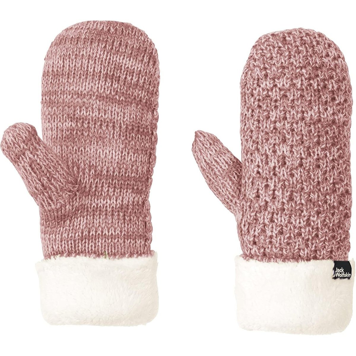 Rękawiczki damskie Jack Wolfskin Highloft Knit Mitten jednopalczaste zimowe z futerkiem-M