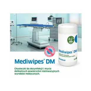 Chusteczki Mediwipes DM do dezynfekcji i mycia powierzchni nieinwazyjnych 100szt wkład 12op - Dezynfekcja - miniaturka - grafika 1