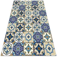 Dywany - Modny winylowy dywan Portugalskie kafle 100x150 cm - miniaturka - grafika 1
