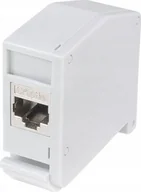 Kable komputerowe i do monitorów - LogiLink LogiLink Hutschienenadapter m.Cat.6A-Kupplung,2xRJ45-Buchse - miniaturka - grafika 1