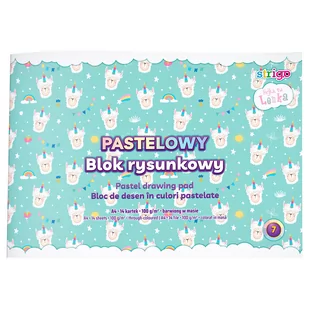 Pilot Blok rysunkowy A4 Strigo by lenka 20 kartek 90g pastelowy 10 sztuk - Pilot - Szkolne artykuły papiernicze - miniaturka - grafika 1