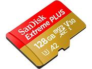 Dyski HDD - SanDisk Extreme PLUS microSDXC 128GB A2 V30 U3 170MB/s - miniaturka - grafika 1