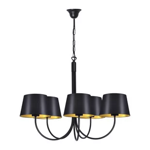Sasto lampa wisząca 5-punktowa czarna K-4336 - Lampy sufitowe - miniaturka - grafika 1