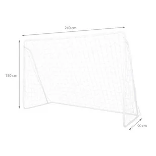 BR240P 2w1 BRAMKA Z SIATKĄ I PANELEM DO CELOWANIA 240x150cm NILS - Piłka nożna BR240P 2w1 BRAMKA Z SIATKĄ I PANELEM DO CELOWANIA 240x150cm NILS - Piłka nożna - miniaturka - grafika 3