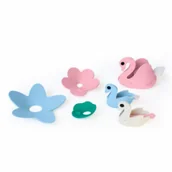 Zabawki do kąpieli - Quut Zestaw puzzli piankowych 3D Quutopia Łabędzie - miniaturka - grafika 1
