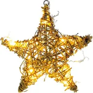 Oświetlenie świąteczne - Retlux RXL 255 gwiezdna rattan 10 LED CB - miniaturka - grafika 1