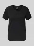 Koszulki i topy damskie - T-shirt z wyhaftowanym logo - miniaturka - grafika 1