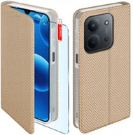 Etui i futerały do telefonów - Etui MAGNET do Xiaomi Redmi 15C 5G Zamykane Złote Futerał + Szkło 9H - miniaturka - grafika 1