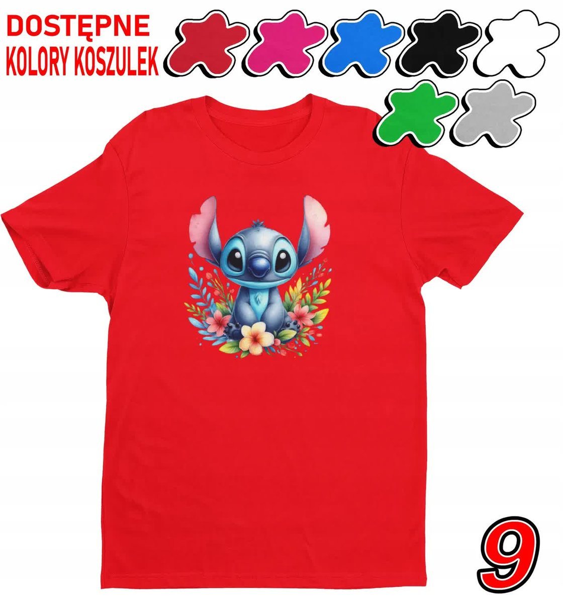 Koszulka Dziecięca Z Nadrukiem Dla Fana Stich Angel Słodziak -L 146-152