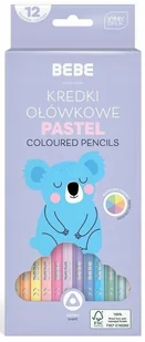 Interdruk Kredki ołówkowe trójkątne BB PASTEL 12 kolorów - Przybory szkolne - miniaturka - grafika 1