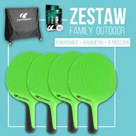 Tenis stołowy - Cornilleau Zestaw rakietek Family Pack Outdoor - miniaturka - grafika 1