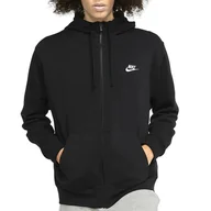 Bluzy sportowe męskie - Bluza Nike NSW W Club Hoodie FZ BV2645-010 - czarna - miniaturka - grafika 1