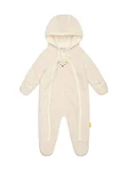 Pajacyki dla niemowląt - Steiff Kombinezon polarowy w kolorze kremowym - miniaturka - grafika 1